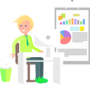 پیش‌نمایش فایل cheerful-man-working-in-office-9887137 از پک کسب و کار