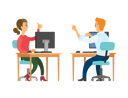 پیش‌نمایش فایل coworkers-talking-at-work-9887151 از پک کسب و کار
