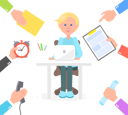 پیش‌نمایش فایل office-worker-and-tasks-9887132 از پک کسب و کار