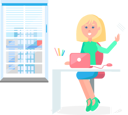 پیش‌نمایش فایل pretty-girl-sitting-by-table-with-laptop-and-holds-a-document-9887139 از پک کسب و کار