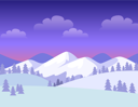 پیش‌نمایش فایل colourful-greeting-card-with-snowy-mountains-9821079 از پک کریسمس