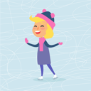 پیش‌نمایش فایل happy-woman-person-on-ice-rink-in-winter-9821085 از پک کریسمس