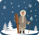 پیش‌نمایش فایل arctic-hunter-with-fish-9898172 از پک زمان زمستانی