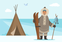 پیش‌نمایش فایل arctic-person-with-ski-equipment-and-fish-stick-9898175 از پک زمان زمستانی