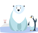 پیش‌نمایش فایل bear-and-penguin-9898176 از پک زمان زمستانی