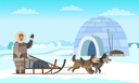 پیش‌نمایش فایل eskimo-in-igloo-house-9898189 از پک زمان زمستانی