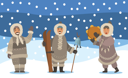 پیش‌نمایش فایل eskimos-people-waving-hand-9898187 از پک زمان زمستانی