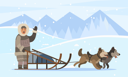 پیش‌نمایش فایل inuit-person-traveling-sleds-husky-dogs-9898184 از پک زمان زمستانی