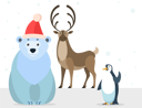 پیش‌نمایش فایل penguin-and-reindeer-9898180 از پک زمان زمستانی