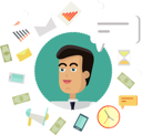 پیش‌نمایش فایل businessman-in-a-white-shirt-with-creative-office-work-9990972 از پک افراد کسب‌وکار