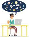 پیش‌نمایش فایل businessman-works-on-his-laptop-9990951 از پک افراد کسب‌وکار