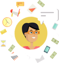 پیش‌نمایش فایل businesswoman-smiling-managing-creative-office-work-9990962 از پک افراد کسب‌وکار