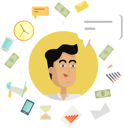 پیش‌نمایش فایل happy-businessman-managing-creative-office-work-9990964 از پک افراد کسب‌وکار