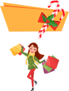 پیش‌نمایش فایل christmas-sale-candy-and-bow-and-girl-with-bag-10005495 از پک کریسمس