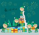 پیش‌نمایش فایل christmas-elves-packing-christmas-presents-9995783 از پک کریسمس