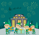 پیش‌نمایش فایل fairy-elves-packing-presents-9995781 از پک کریسمس