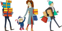 پیش‌نمایش فایل family-going-with-presents-9995784 از پک کریسمس