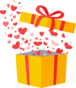 پیش‌نمایش فایل outflying-hearts-from-present-9995804 از پک کریسمس