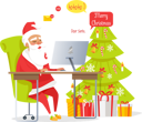 پیش‌نمایش فایل santa-reading-mail-on-christmas-day-9995760 از پک کریسمس