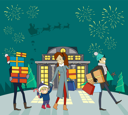 پیش‌نمایش فایل shopping-gifts-on-winter-holiday-9995779 از پک کریسمس