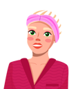 پیش‌نمایش فایل female-beauty-blogger-wearing-pink-headband-and-red-bathrobe-9969356 از پک بلاگر زیبایی