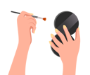 پیش‌نمایش فایل female-hand-hold-makeup-brush-and-mirror-9969365 از پک بلاگر زیبایی