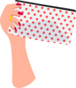 پیش‌نمایش فایل female-hand-holding-dotted-cosmetic-bag-9969371 از پک بلاگر زیبایی
