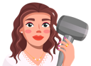 پیش‌نمایش فایل young-brunette-holding-hair-dryer-in-hand-9969360 از پک بلاگر زیبایی