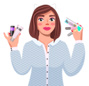 پیش‌نمایش فایل young-woman-with-beauty-products-9969364 از پک بلاگر زیبایی