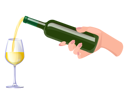 پیش‌نمایش فایل alcoholic-drink-pouring-into-glass-for-celebration-10128956 از پک کف دست
