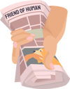 پیش‌نمایش فایل daily-newspaper-sheet-with-picture-and-text-in-hand-10128961 از پک کف دست