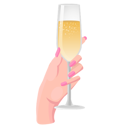 پیش‌نمایش فایل female-hand-with-glass-of-alcohol-10128954 از پک کف دست