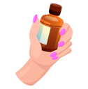 پیش‌نمایش فایل glass-bottle-with-brown-medicine-in-woman-hand-10128953 از پک کف دست
