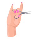 پیش‌نمایش فایل hairdresser-tool-for-cutting-hair-10128938 از پک کف دست