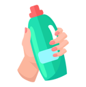 پیش‌نمایش فایل holding-plastic-green-bottle-of-antiseptic-substance-10128971 از پک کف دست