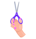 پیش‌نمایش فایل iron-scissors-in-human-hand-with-blue-plastic-handle-10128939 از پک کف دست