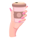 پیش‌نمایش فایل woman-hand-holding-cup-of-aromatic-hot-coffee-10128968 از پک کف دست