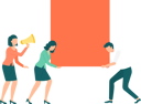 پیش‌نمایش فایل businessman-and-businesswoman-competing-with-each-other-10186115 از پک افراد کسب‌وکار