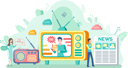 پیش‌نمایش فایل businessman-doing-media-and-online-advertisement-10186133 از پک افراد کسب‌وکار