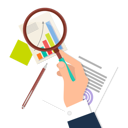 پیش‌نمایش فایل businessman-zooming-and-analysing-business-graph-10186120 از پک افراد کسب‌وکار