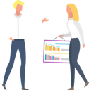 پیش‌نمایش فایل businesswoman-holding-financial-statistical-poster-10186101 از پک افراد کسب‌وکار