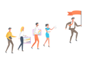 پیش‌نمایش فایل people-following-leader-who-carries-red-flag-10186104 از پک افراد کسب‌وکار