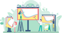 پیش‌نمایش فایل people-painting-billboard-advertisement-10186134 از پک افراد کسب‌وکار