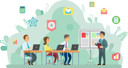 پیش‌نمایش فایل team-leader-giving-speech-and-explaining-the-presentation-to-members-10186147 از پک افراد کسب‌وکار