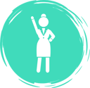 پیش‌نمایش فایل businesswoman-with-raised-hand-10118345 از پک افراد کسب‌وکار