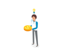 پیش‌نمایش فایل businesswoman-with-golden-coin-10245333 از پک کسب و کار
