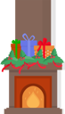 پیش‌نمایش فایل chimney-with-presents-on-top-fireplace-isolated-10239401 از پک کریسمس