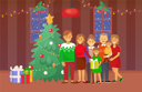 پیش‌نمایش فایل christmas-family-standing-by-pine-tree-holiday-10239402 از پک کریسمس