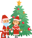پیش‌نمایش فایل christmas-holiday-approaching-santa-claus-by-tree-10239414 از پک کریسمس