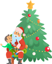 پیش‌نمایش فایل christmas-holiday-santa-claus-and-small-boy-on-lap-10239416 از پک کریسمس